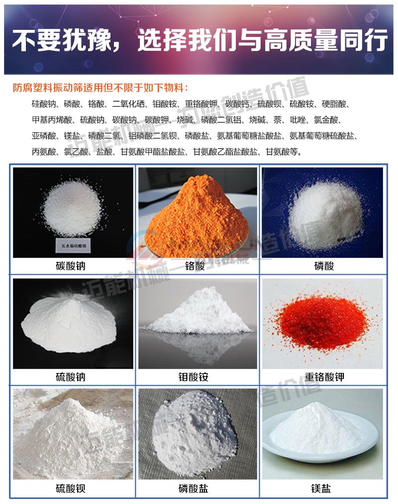 硅酸鈉塑料振動篩